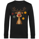 Weihnachtssweatshirt „Knitted Reindeer“ – Bio Baumwolle | Lustiges Rentier Shirt | Xmas Pullover Unisex XS–3XL