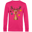 Weihnachtssweatshirt „Knitted Reindeer“ – Bio Baumwolle | Lustiges Rentier Shirt | Xmas Pullover Unisex XS–3XL