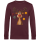 Weihnachtssweatshirt „Knitted Reindeer“ – Bio Baumwolle | Lustiges Rentier Shirt | Xmas Pullover Unisex XS–3XL