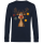 Weihnachtssweatshirt „Knitted Reindeer“ – Bio Baumwolle | Lustiges Rentier Shirt | Xmas Pullover Unisex XS–3XL