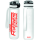 Feuerwehr Trinkflasche 9120 farbig 1000ml  inkl. Wunschnamen transparent-druck-rot Freiwillige