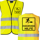 Evakuierungs Hilfe Piktogramm Warnweste Standard M-7XL...