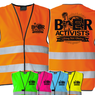 International Beeractivists - Lifting Not Gluing , Bier Aktivisten Sicherheitsweste