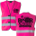 International Beeractivists - Lifting Not Gluing , Bier Aktivisten Sicherheitsweste Neonpink-XXL (ca. 130 cm Umfang)