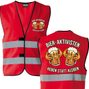 Bieraktivisten - Heben statt Kleben, Aktivisten Edition Bier Aktivisten Sicherheitsweste JGA Karneval Männertag