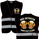 Bieraktivisten - Heben statt Kleben, Aktivisten Edition Bier Aktivisten Sicherheitsweste JGA Karneval Männertag