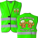 Bieraktivisten - Heben statt Kleben, Aktivisten Edition Bier Aktivisten Sicherheitsweste JGA Karneval Männertag