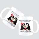 Du bist mein Pinguin  Kissen + Tasse Partner Geschenk