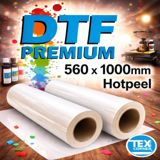Premium DTF-Transfer - Meterware Hotpeel 560 x1000mm