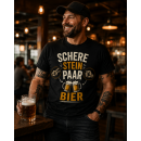 Schere Stein Paar Bier – Lustiges Bier T-Shirt...