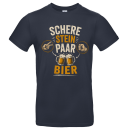 Schere Stein Paar Bier – Lustiges Bier T-Shirt für echte Männerabende