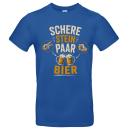 Schere Stein Paar Bier – Lustiges Bier T-Shirt für echte Männerabende