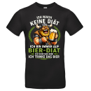 Bier-Diät Wikinger T-Shirt – Lustiges Herren Fun Shirt für Bierliebhaber & Partys