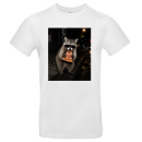 Midnight Pizza Racoon – Streetstyle Waschbär Shirt Unisex Premium T-Shirt