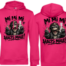 Mi Mi Mi Halts Maul Ape HOOD   – Streetstyle Affen Shirt Unisex Premium Hoodie