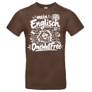 Mein Englisch ist One Wall Free - lustiges Sprachen Shirt Unisex bis 5XL