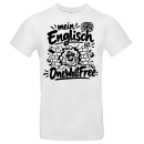 Mein Englisch ist One Wall Free - lustiges Sprachen Shirt Unisex bis 5XL