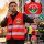 2in1 Brandschutzhelfer / Evakuierungshelfer Standard Warnschutzweste -RöX