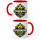 Personalisierte Feuerwehr Tasse TTH mit Stadt und Namen