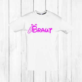 Braut - Weiß - Neonpink