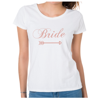 Bride-T-Shirt weiß