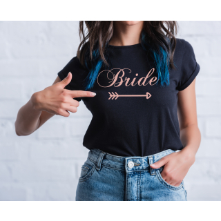 Bride T-Shirt schwarz