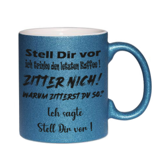 Glitzer Blau