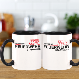 Betriebs Feuerwehr schwarz