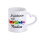 Tasse weiß mit Herzhenkel