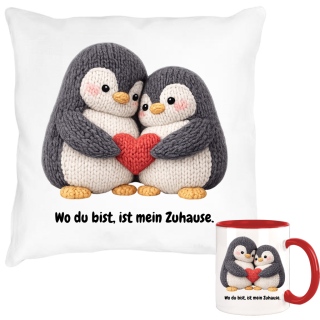 Kissen + Tasse rot