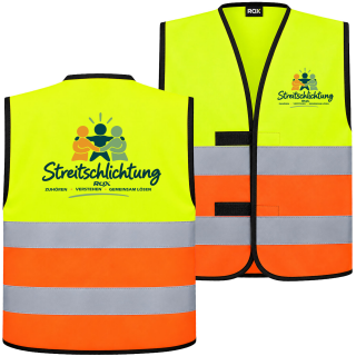 Streitschlichtung / weste gelb/orange